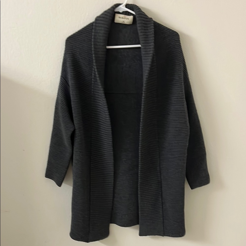 Women's Babaton Gray Open Sweater Cardigan XS